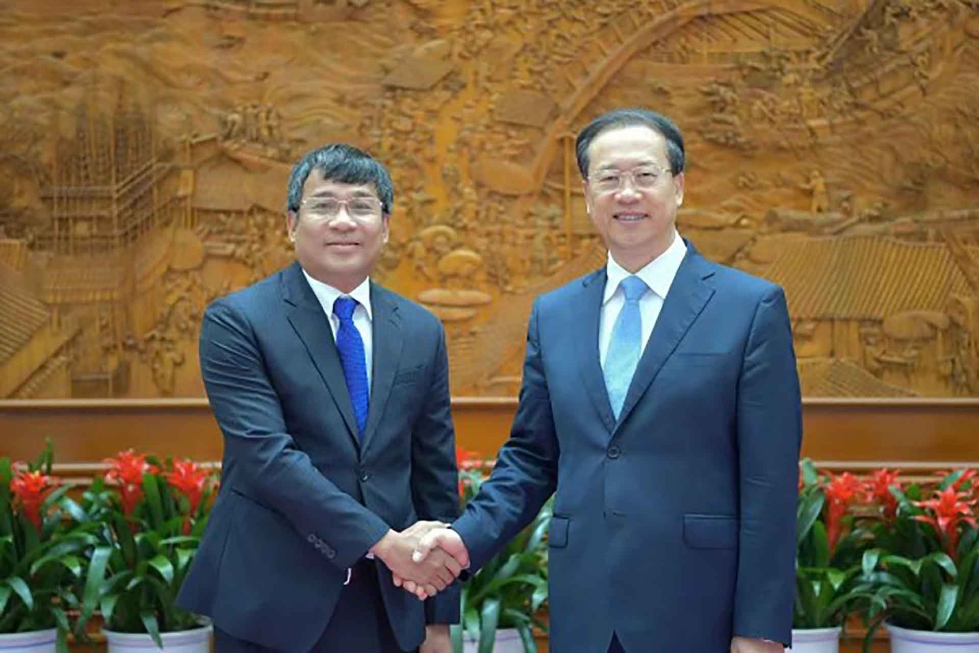 Thứ trưởng Thường trực Bộ Ngoại giao Nguyễn Minh Vũ hội kiến Thứ trưởng Thường trực Bộ Ngoại giao Trung Quốc Mã Triều Húc.