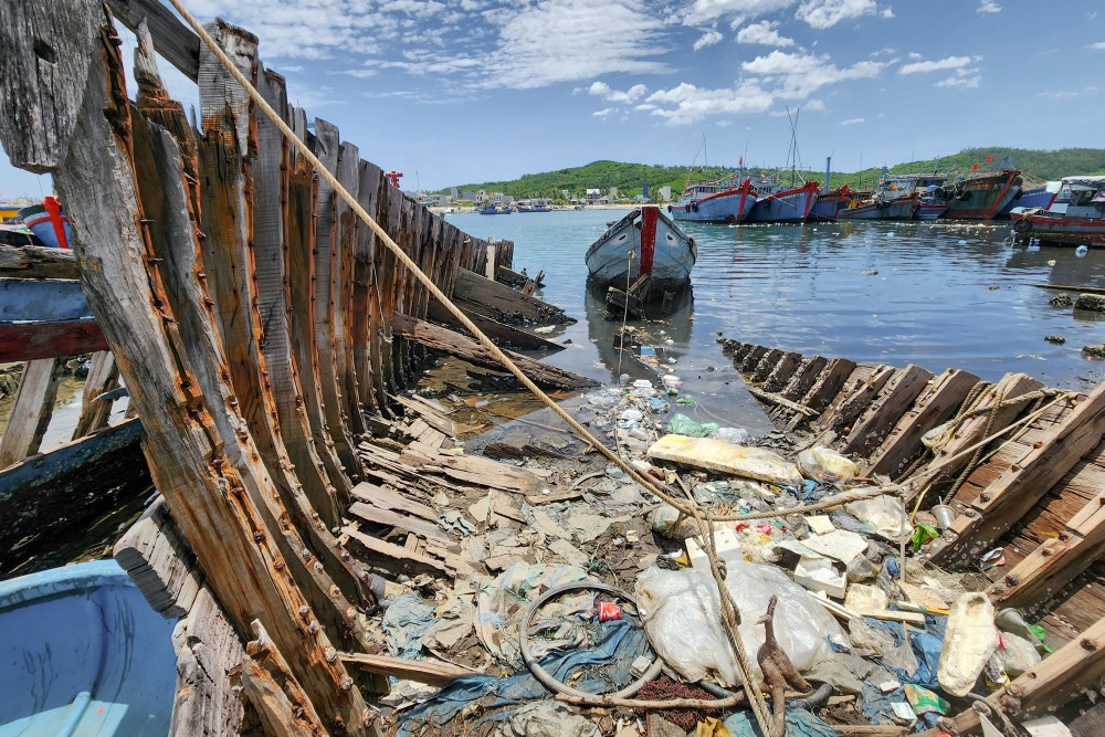 Quảng Ngãi: Tàu cá tiền tỷ giờ chỉ làm... củi khô
