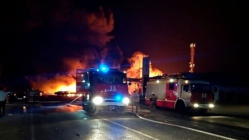 Cháy trạm xăng ở Nga, 27 người chết, 66 người bị thương