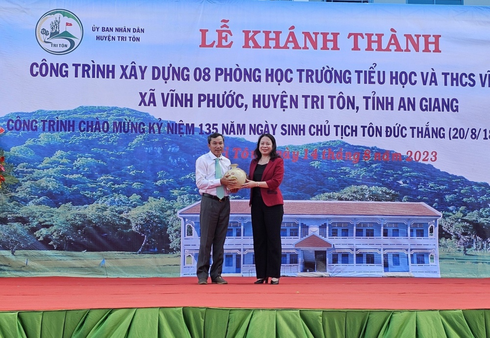 PVEP tài trợ 5 tỷ đồng xây dựng Trường Tiểu học và THCS Vĩnh Phước, tỉnh An Giang