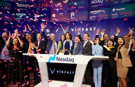 VinFast chính thức niêm yết trên Nasdaq Global Select Market giá trị vốn hóa hơn 23 tỷ USD