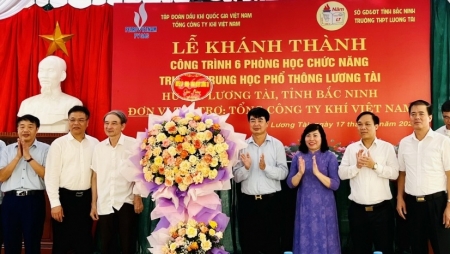PV GAS tài trợ 5 tỷ đồng xây dựng khu dạy học chức năng Trường THPT Lương Tài – Bắc Ninh