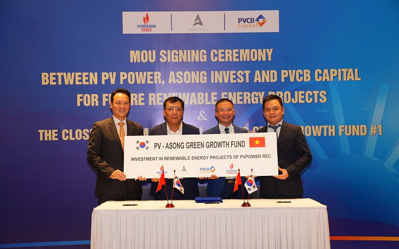 PV Power ký kết Biên bản ghi nhớ hợp tác với Asong Invest và PVCB Capital