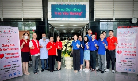 Đoàn Thanh niên PVEP tổ chức chương trình Hiến máu tình nguyện “Trao giọt hồng - Trao yêu thương” năm 2023