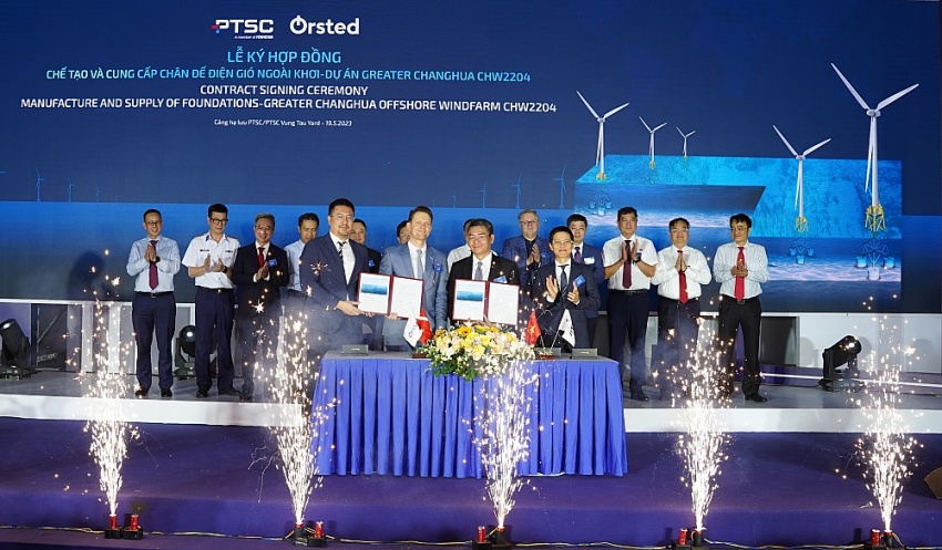 PTSC và Ørsted ký Hợp đồng chế tạo và cung cấp chân đế cho Dự án Điện gió ngoài khơi Greater Changhua 2b & 4