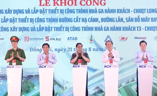 Thủ tướng dự lễ khởi công 3 gói thầu chính sân bay Long Thành và Tân Sơn Nhất
