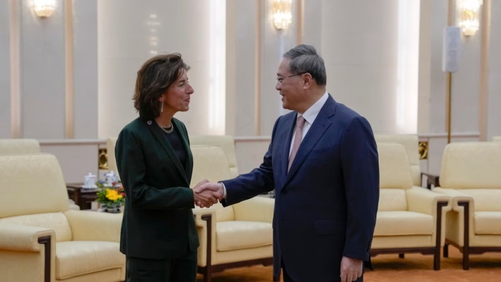 Bộ trưởng Thương mại Mỹ gặp Thủ tướng Trung Quốc Lý Cường