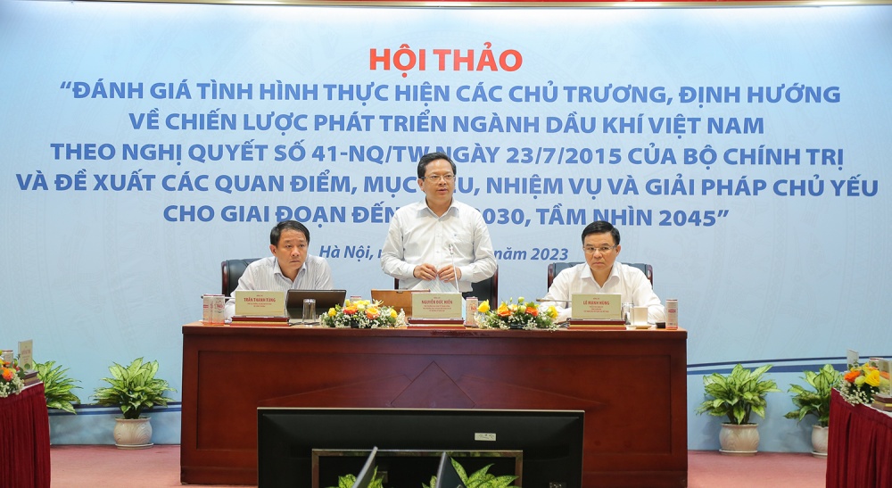 Phó Trưởng Ban Kinh tế Trung ương Nguyễn Đức Hiển chủ trì Hội thảo đánh giá tình hình thực hiện các chủ trương, định hướng về chiến lược phát triển ngành dầu khí Việt Nam theo Nghị quyết số 41-NQ/TW của Bộ Chính trị