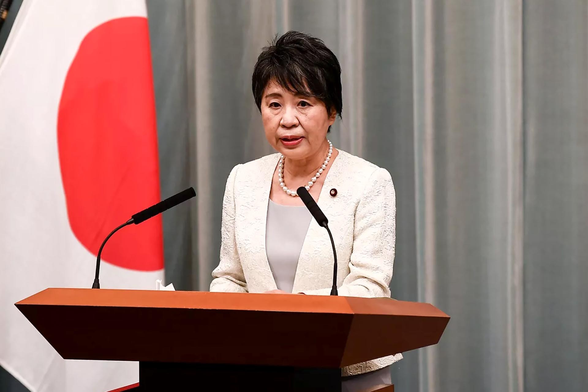 Bà Kamikawa Yoko, Bộ trưởng Ngoại giao Nhật Bản. (Nguồn: AFP)