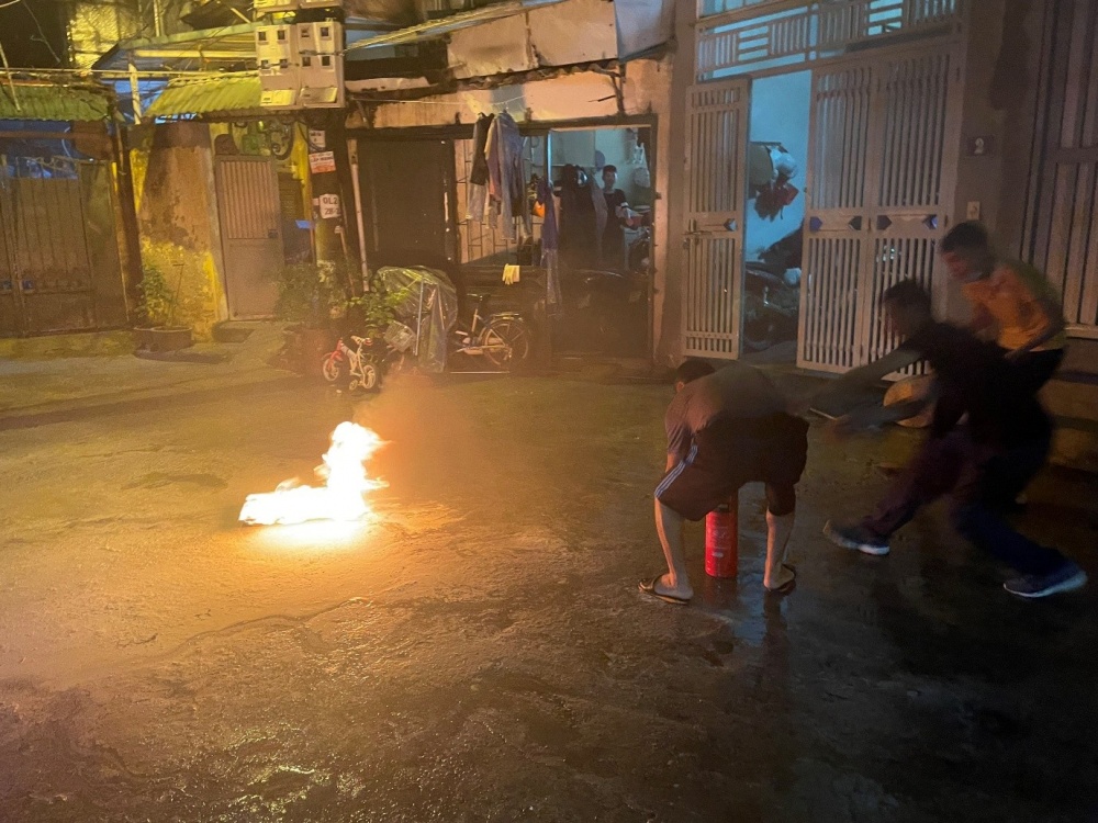 Quận Bắc Từ Liêm (Hà Nội): Các tổ liên gia diễn tập chữa cháy và cứu nạn, cứu hộ