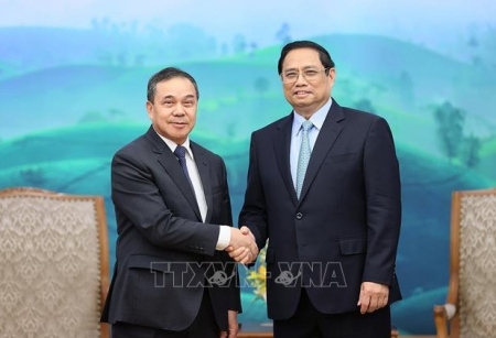 Thủ tướng Phạm Minh Chính tiếp Đại sứ Lào nhân dịp kết thúc nhiệm kỳ công tác