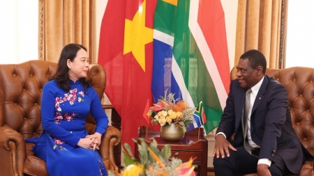 Phó chủ tịch nước Võ Thị Ánh Xuân hội đàm với Phó tổng thống Nam Phi