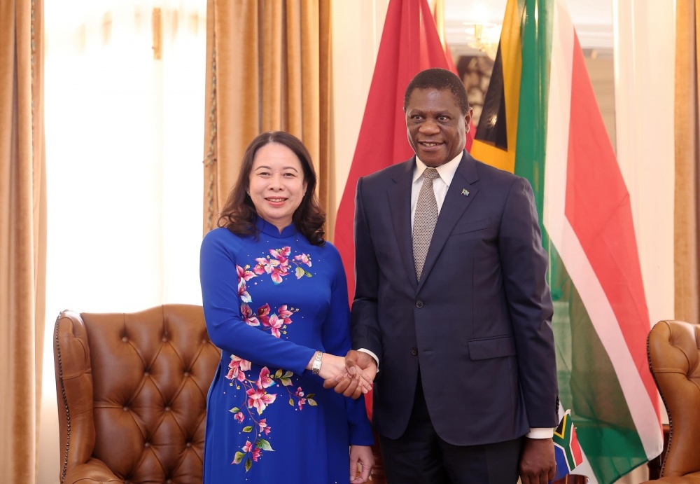 Phó chủ tịch nước Võ Thị Ánh Xuân hội đàm với Phó tổng thống Nam Phi