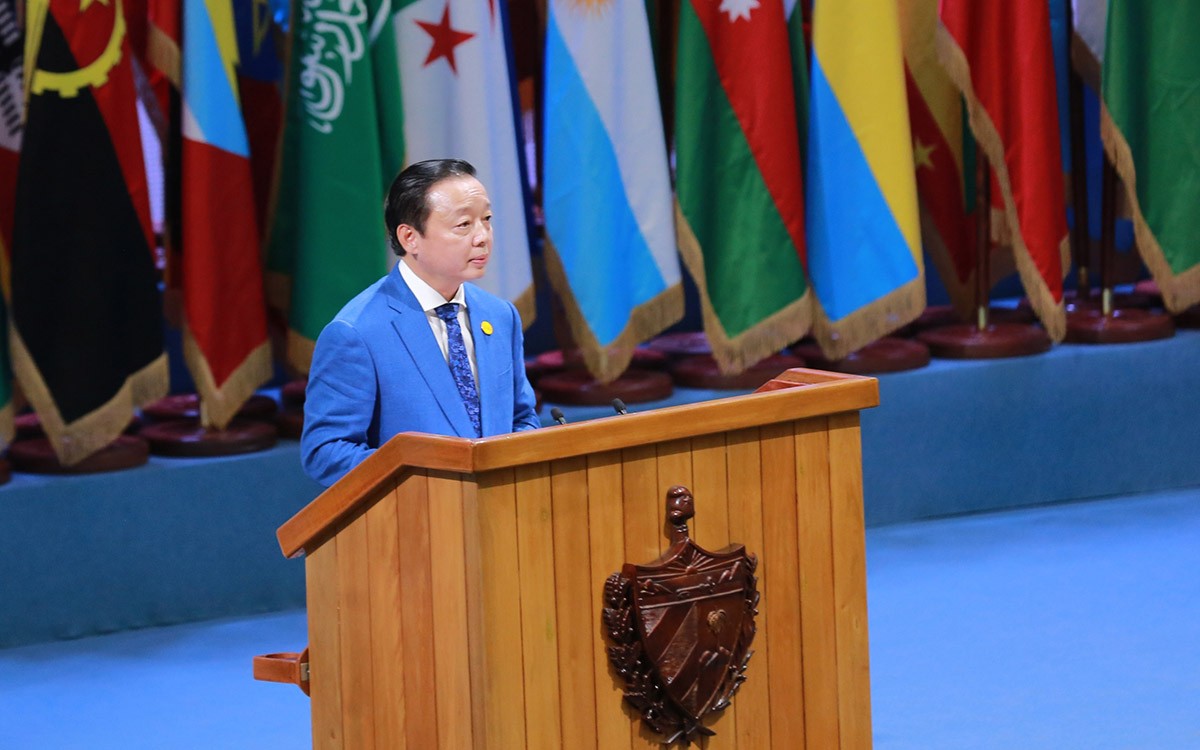 Phó Thủ tướng Trần Hồng Hà dự và phát biểu tại Hội nghị thượng đỉnh Nhóm G77 và Trung Quốc