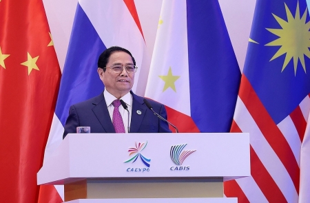 Thủ tướng Phạm Minh Chính dự và phát biểu tại Lễ khai mạc Hội chợ Trung Quốc - ASEAN lần thứ 20