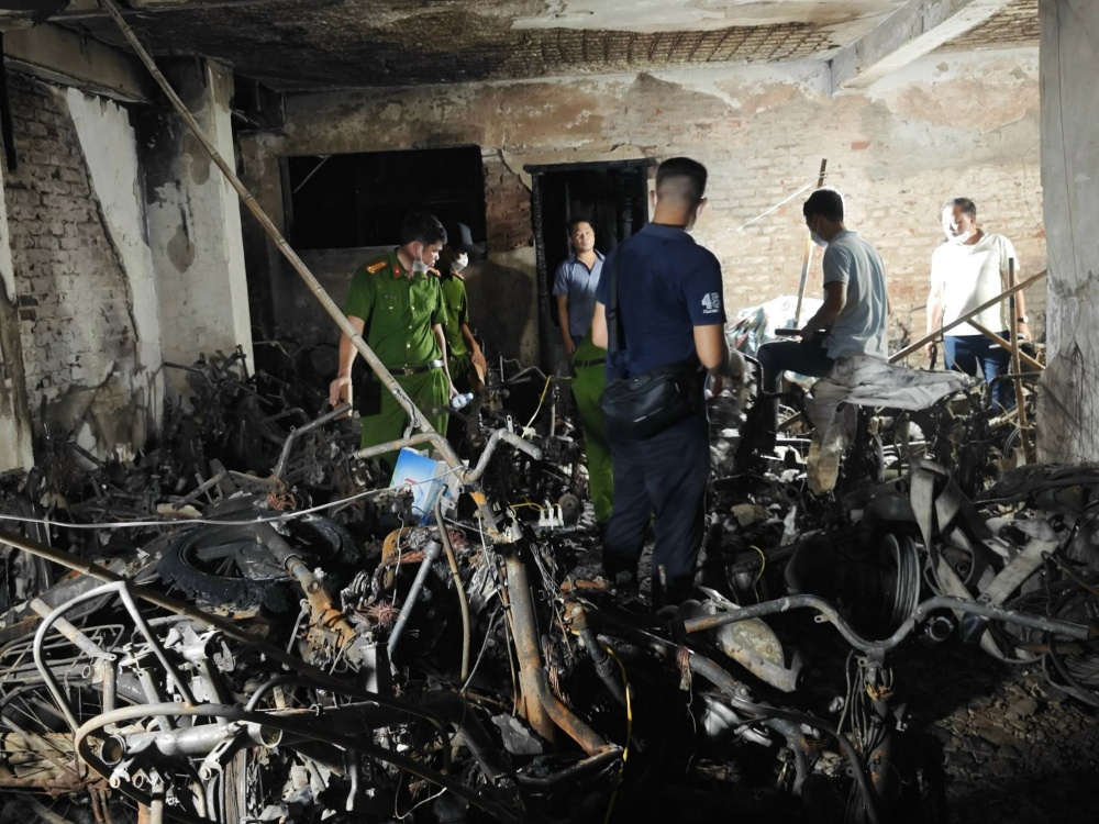 Xác định nguyên nhân vụ cháy chung cư mini ở Khương Hạ