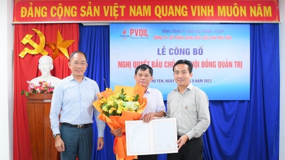 PVOIL Phú Yên có Chủ tịch HĐQT mới