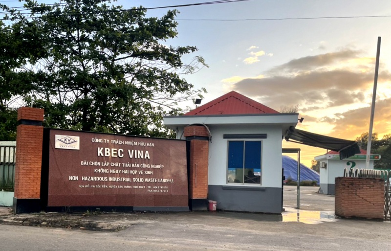 Công ty KBec Vina liên tục bị phạt do xả thải chưa xử lý ra môi trường