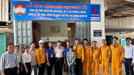 Công ty Vận chuyển khí Đông Nam Bộ trao tặng nhà Đại đoàn kết tại huyện Nhơn Trạch, tỉnh Đồng Nai