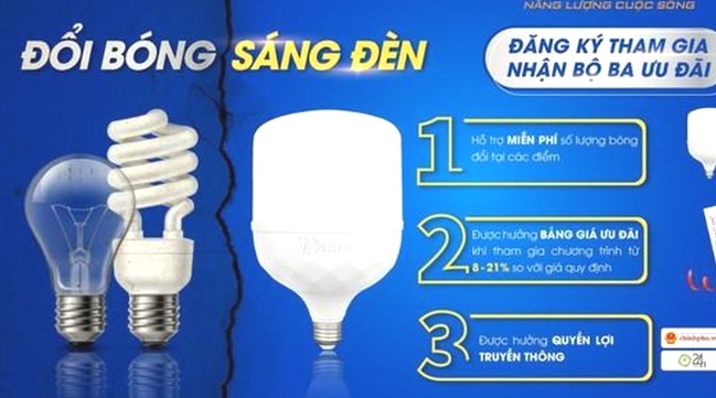 Giải pháp tiết kiệm năng lượng với “Đổi bóng - Sáng đèn”