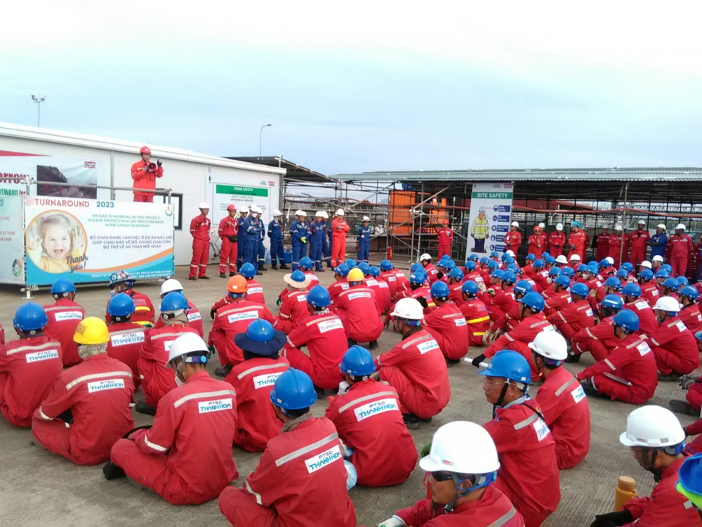 PTSC Thanh Hóa vượt tiến độ bảo dưỡng tổng thể gói Khu vực 4 cho Nhà máy Lọc hóa dầu Nghi Sơn