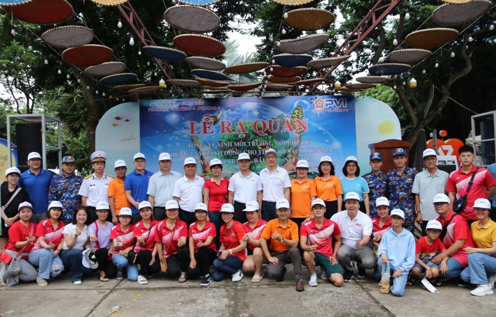 PVI tham gia tích cực Lễ ra quân tổng vệ sinh môi trường “Chung tay hành động cho thế giới sạch hơn” tại Vũng Tàu