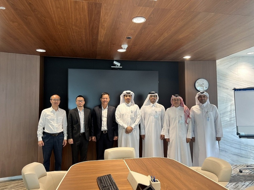 Ban lãnh đạo POS gặp gỡ với khách hàng Qatar Energy