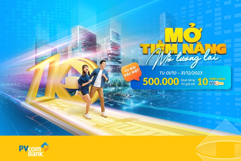 PVcomBank triển khai chuỗi hoạt động “Mở tiềm năng - Mở tương lai” mừng 10 năm ra mắt thương hiệu