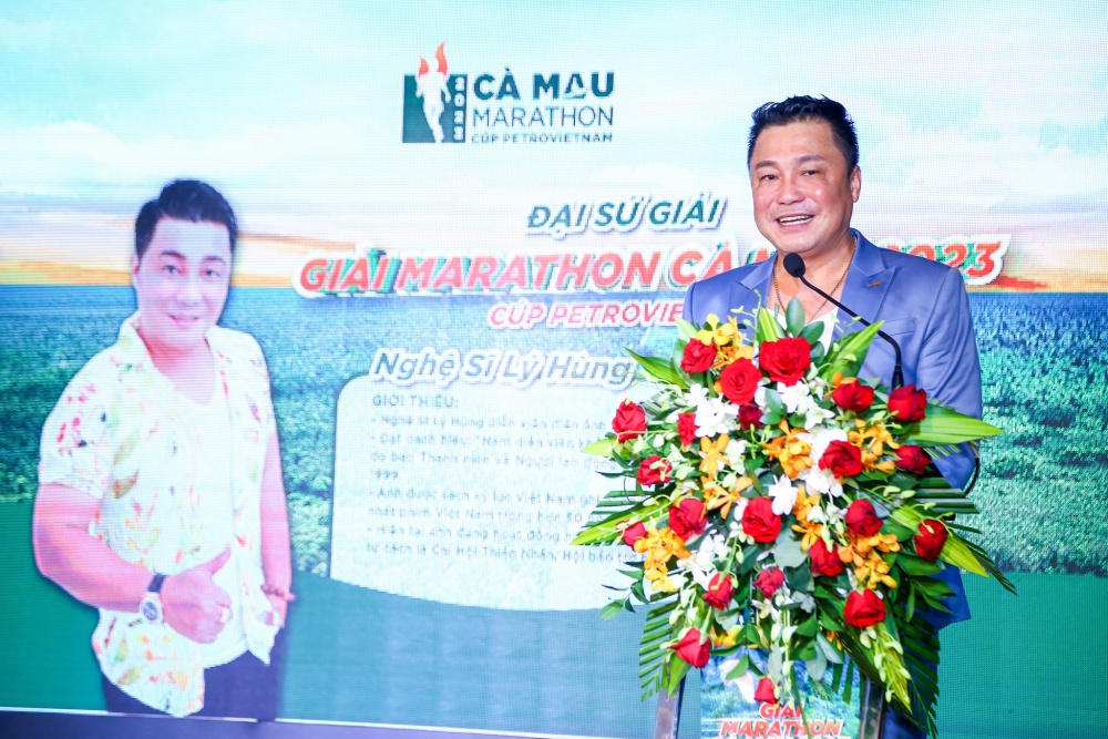 Diễn viên Lý Hùng và VĐV Châu Tuyết Vân là đại sứ giải Marathon Cà Mau 2023
