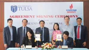 Trường Đại học Dầu khí Việt Nam (PVU) ký kết thỏa thuận hợp tác với Trường Đại học Tulsa (TU) - Mỹ