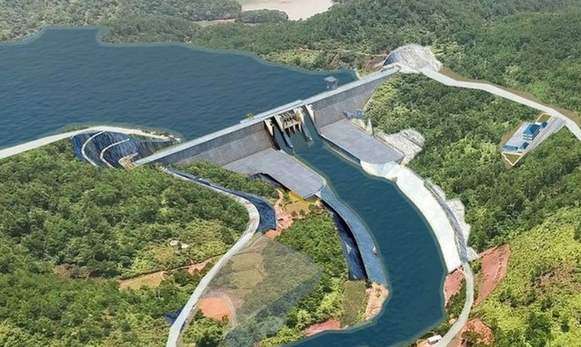 Phối cảnh dự án hồ chứa nước Ka Pét tại huyện Hàm Thuận Nam, tỉnh Bình Thuận (Ảnh: UBND tỉnh Bình Thuận).