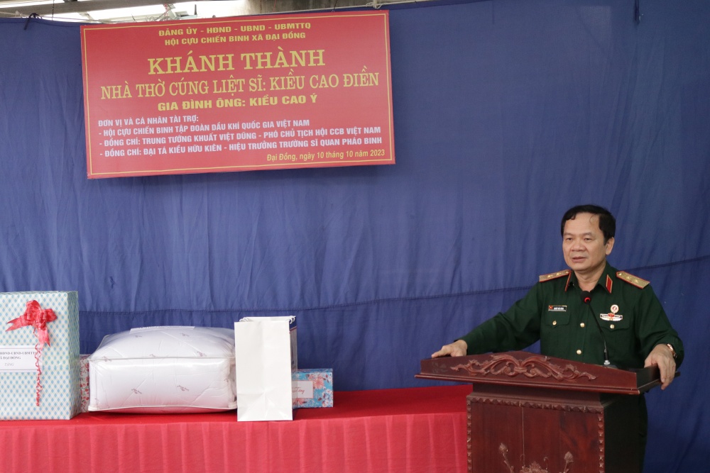 Hội CCB Tập đoàn khánh thành nhà thờ cúng liệt sĩ tại xã Đại Đồng, huyện Thạch Thất, Hà Nội