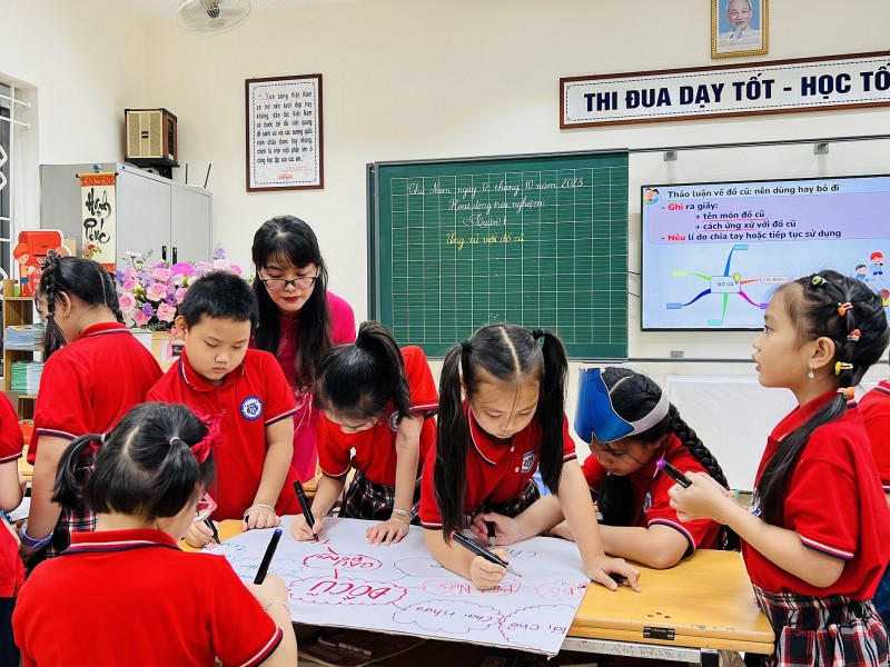 Hà Nội: Học sinh thích thú sáng tạo với môn Tiếng Việt dạy theo phương pháp mới