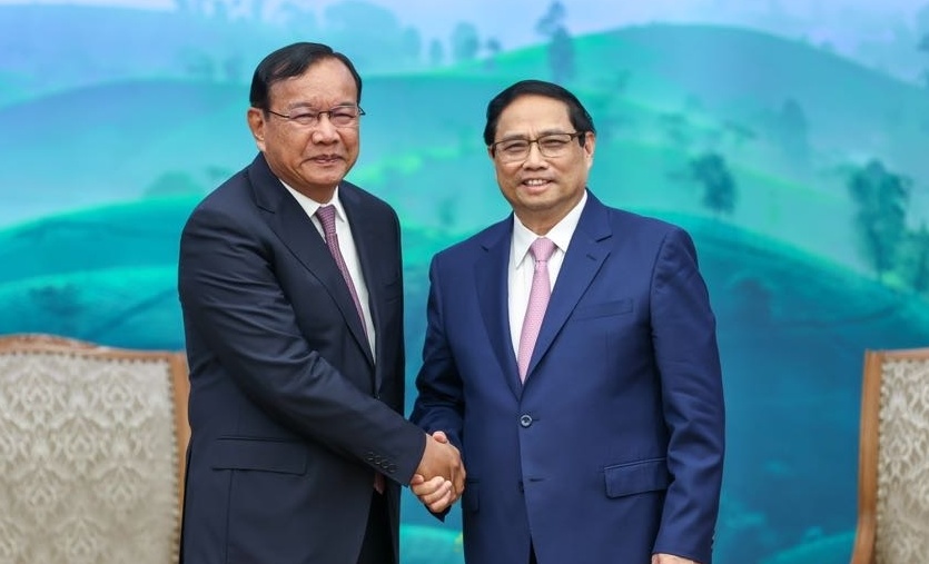 Thủ tướng Phạm Minh Chính tiếp Trưởng Ban Đối ngoại Trung ương Đảng Nhân dân Campuchia