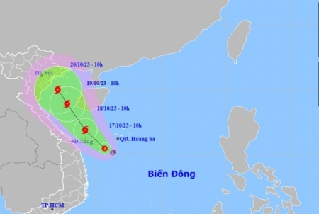 Áp thấp nhiệt đới vừa hình thành ở biển Đông có khả năng mạnh thành bão