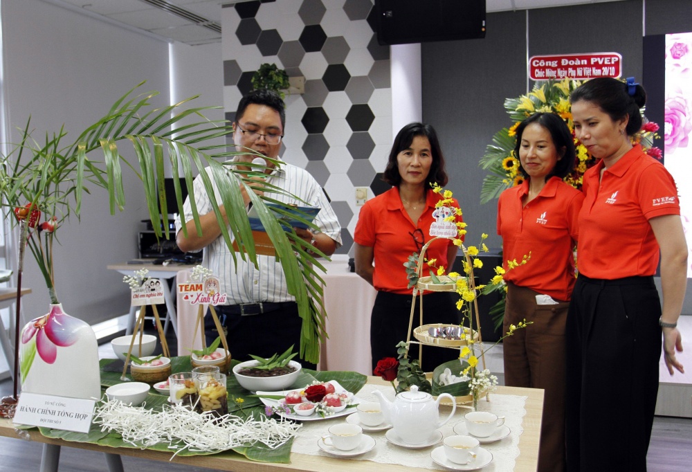 Công đoàn PVEP thành phố Hồ Chí Minh tổ chức Hội Trang trí món ăn Việt