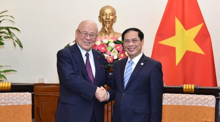 Bộ trưởng Ngoại giao Bùi Thanh Sơn tiếp Cố vấn Liên minh nghị sĩ hữu nghị Nhật - Việt