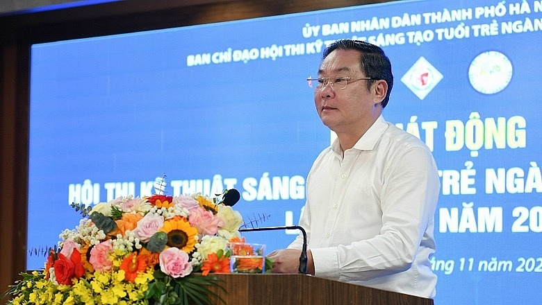 Phó Chủ tịch Thường trực UBND thành phố Hà Nội Lê Hồng Sơn phát biểu tại Lễ phát động.