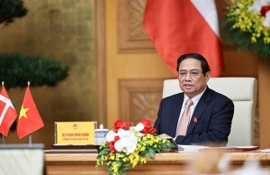 Thủ tướng Phạm Minh Chính hội đàm trực tuyến với Thủ tướng Đan Mạch