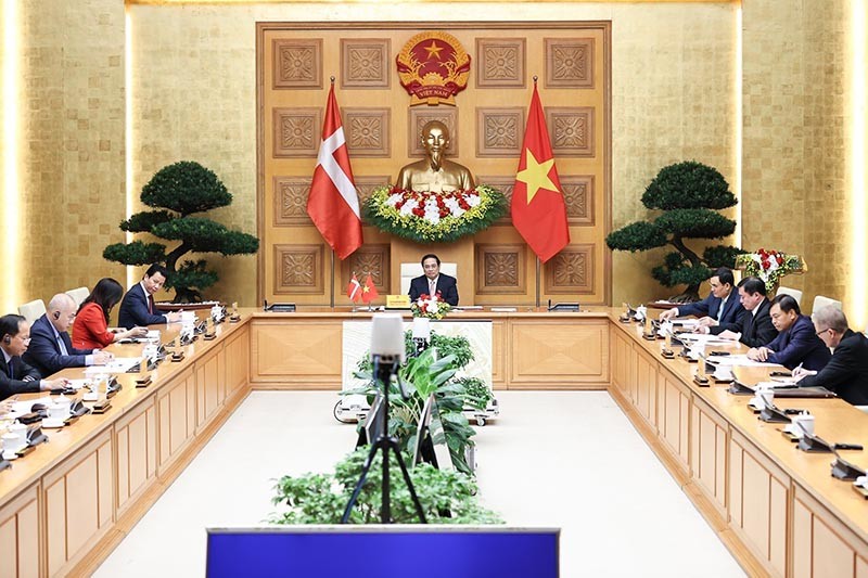 Thủ tướng Chính phủ Phạm Minh Chính đã hội đàm trực tuyến với Thủ tướng Đan Mạch Mette Frederiksen