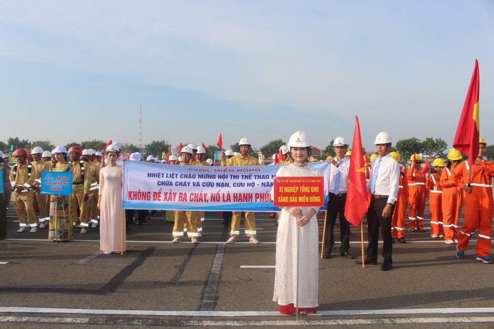 17-NKT-AD-0001: CBNV PVOIL Miền Đông hưởng ứng tham gia Hội thao phòng cháy chữa cháy và cứu nạn cứu hộ tỉnh Bà Rịa - Vũng Tàu ngày 29/9/2023.
