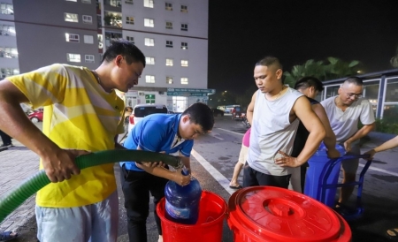 Hà Nội: Nước sạch ở khu đô thị Thanh Hà đã ổn định