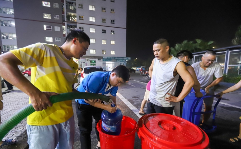 Hà Nội: Nước sạch ở khu đô thị Thanh Hà đã ổn định