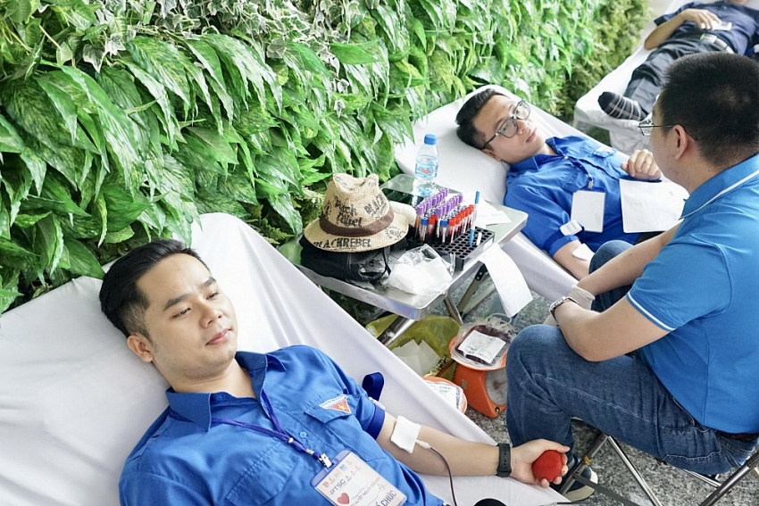 Đoàn Thanh niên Cụm phối hợp hoạt động TP HCM tổ chức hiến máu tình nguyện 