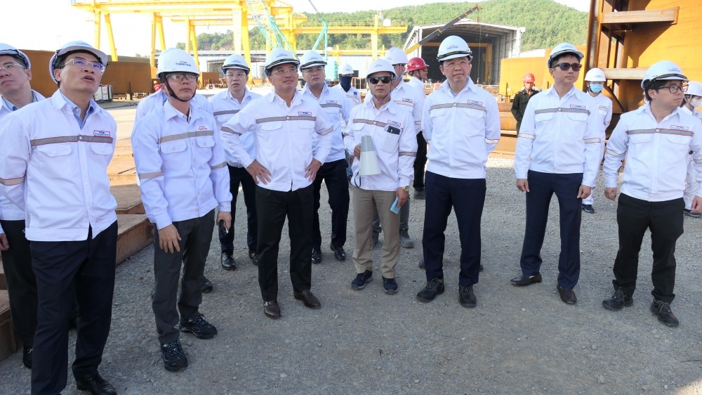 Chủ tịch Petrovietnam Hoàng Quốc Vượng thăm và làm việc tại PTSC Thanh Hóa và Nhiệt điện BOT Nghi Sơn 2