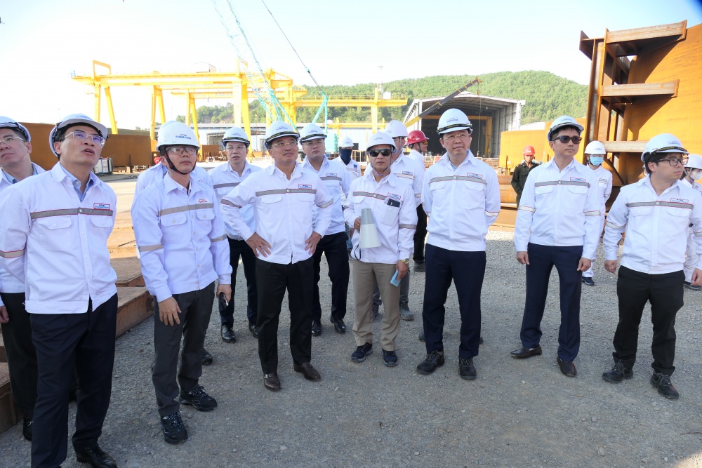 Chủ tịch Petrovietnam Hoàng Quốc Vượng thăm và làm việc tại PTSC Thanh Hóa và Nhiệt điện BOT Nghi Sơn 2