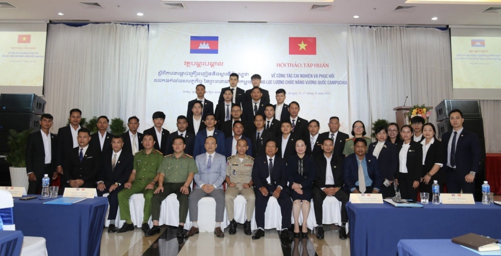 Tập huấn công tác cai nghiện và phục hồi cho lực lượng chức năng Vương quốc Campuchia