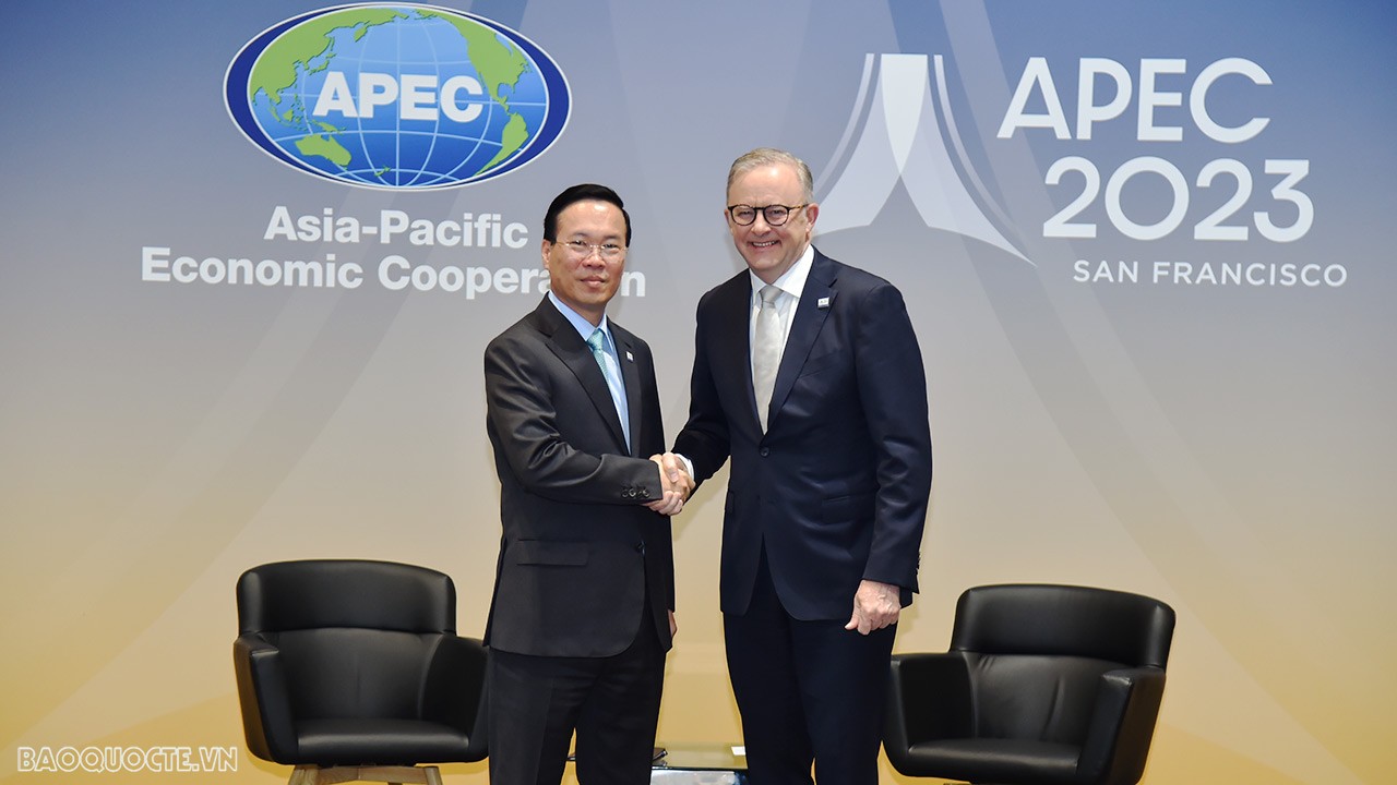 APEC 2023: Việt Nam-Australia tăng cường hợp tác trong các lĩnh vực chuyển đổi số, kinh tế xanh và ứng phó với biến đổi khí hậu