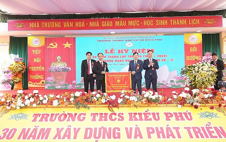 Trường THCS Kiều Phú tổ chức lễ kỷ niệm 30 năm ngày thành lập