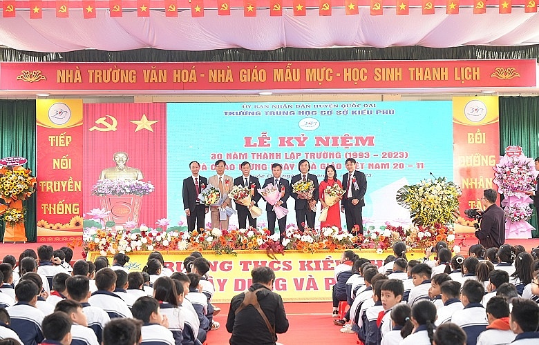 Trường THCS Kiều Phú tổ chức lễ kỷ niệm 30 năm ngày thành lập